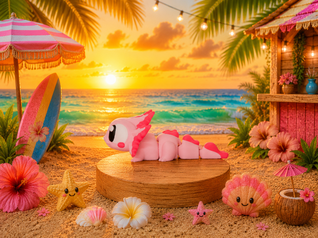 Lottie the Axolotl  - Flexi