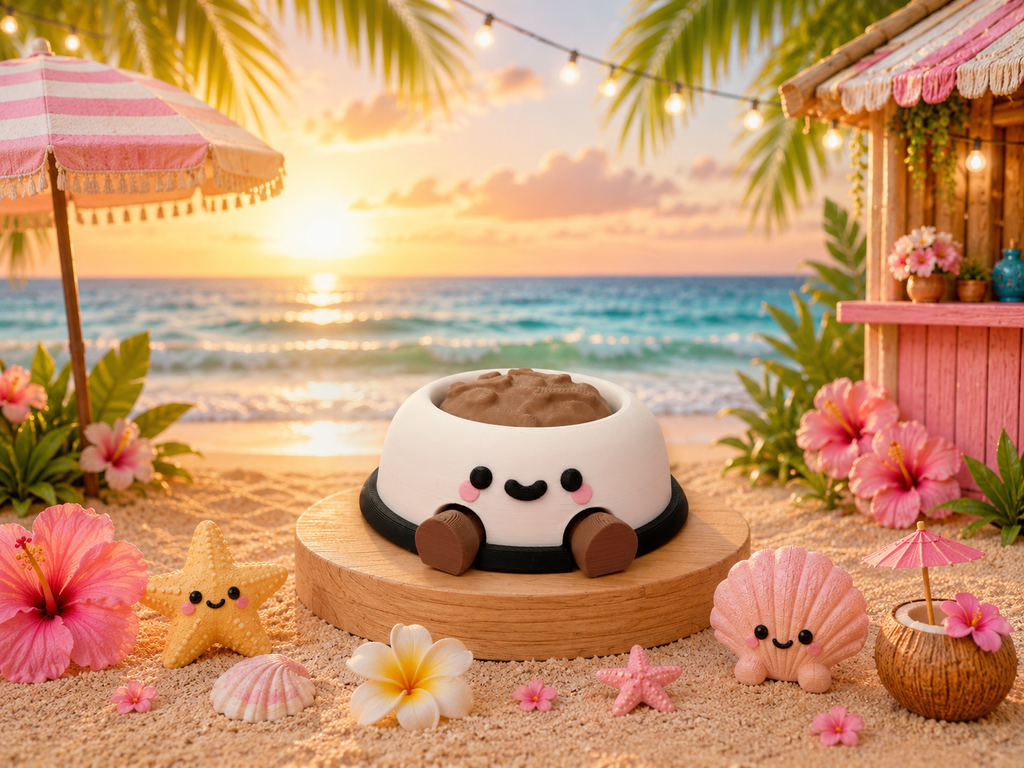 "Kibbi” the Happy Little Pet Bowl Clicker