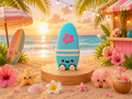 "Surfi” the Happy Little Surfboard Clicker