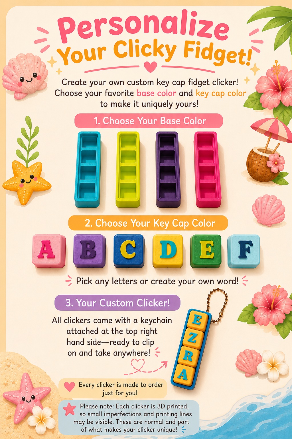 Personalized Name Fidget Clicker (Clicky)